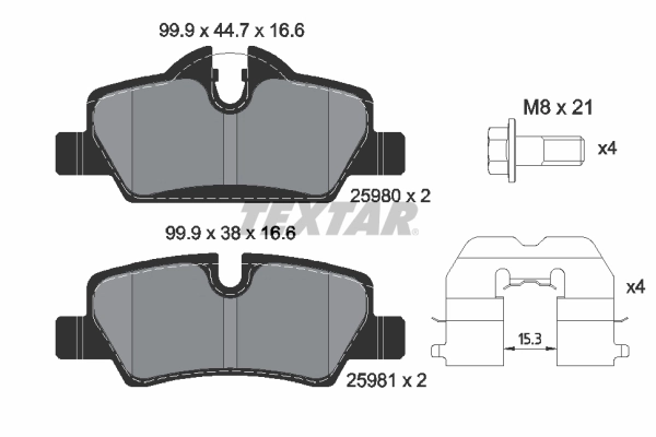 Set placute frana