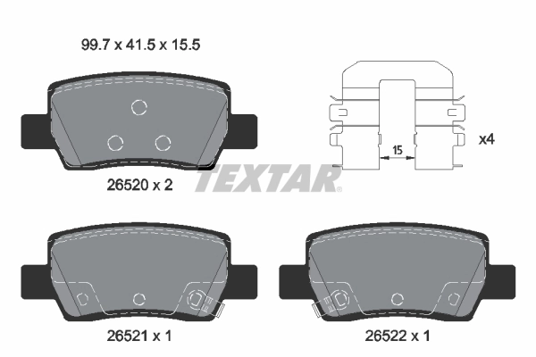 Set placute frana
