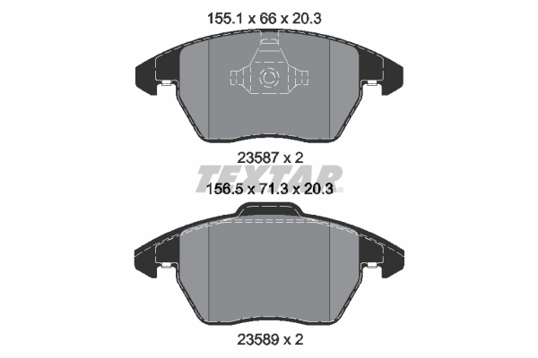 Set placute frana