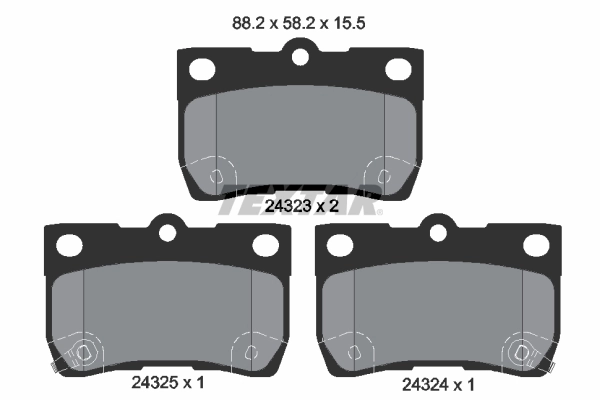 Set placute frana