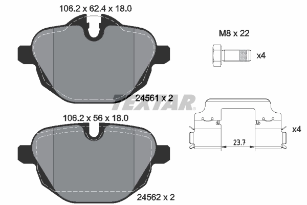 Set placute frana