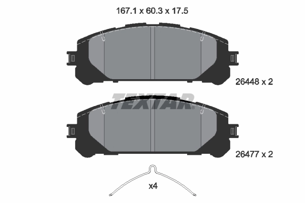 Set placute frana