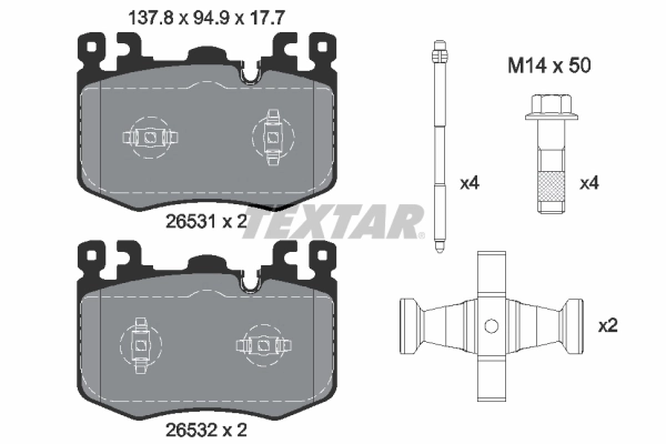 Set placute frana