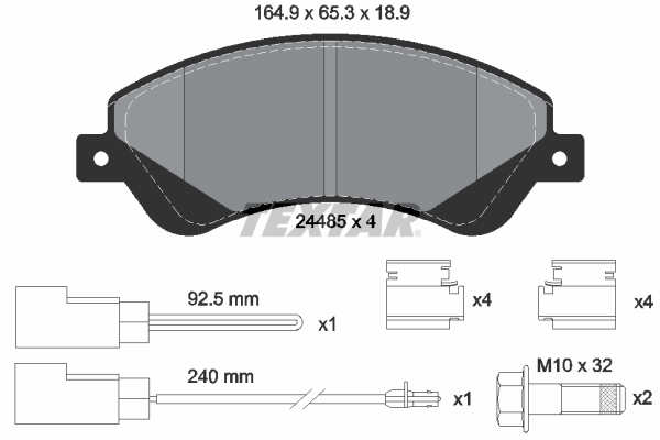 Set placute frana