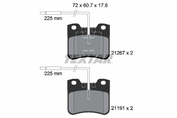 Set placute frana