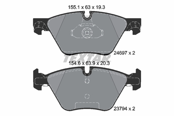 Set placute frana