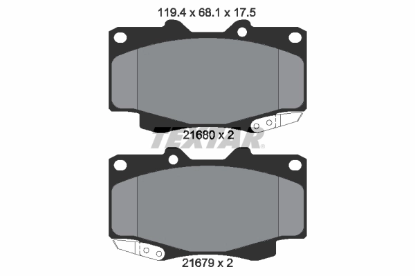 Set placute frana