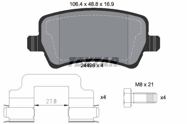 Set placute frana