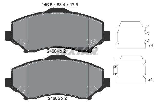 Set placute frana