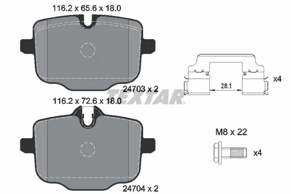 Set placute frana