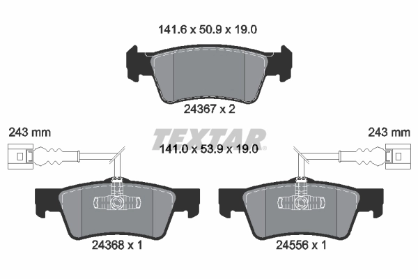 Set placute frana