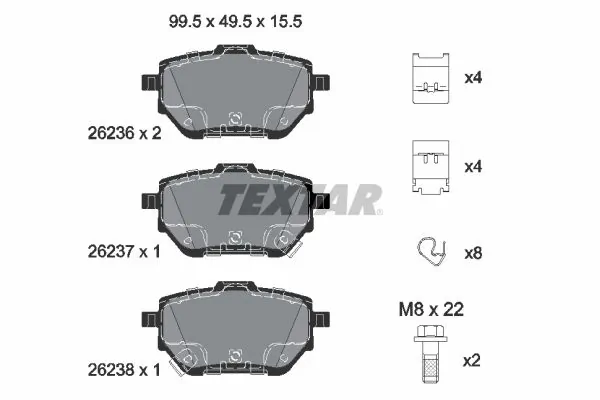 Set placute frana