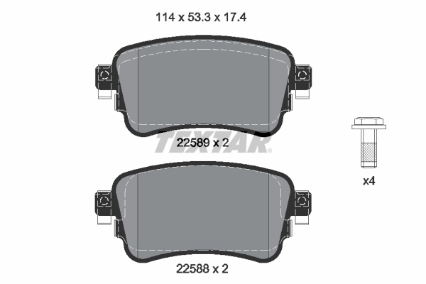 Set placute frana