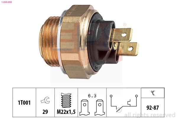 Comutator temperatura ventilator radiator