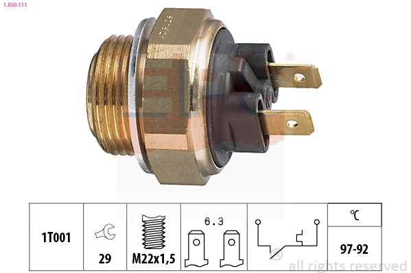 Comutator temperatura ventilator radiator