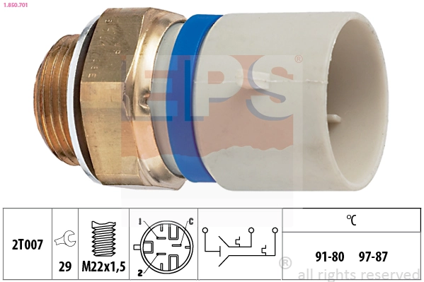 Comutator temperatura ventilator radiator