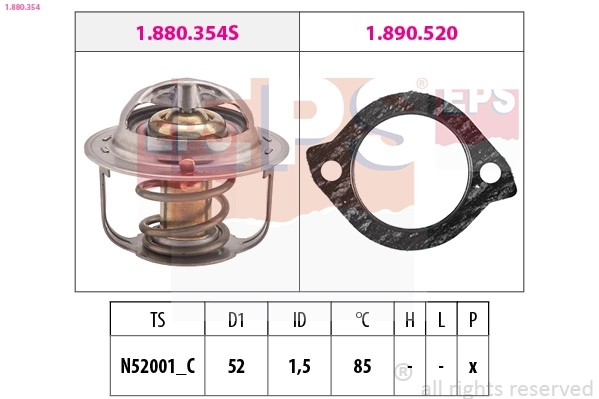 Termostat lichid racire