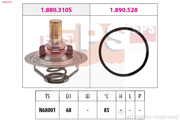 Termostat lichid racire