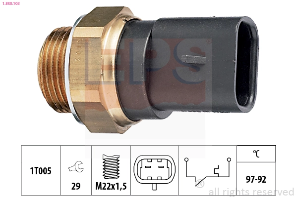Comutator temperatura ventilator radiator