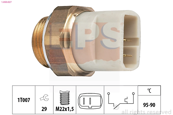 Comutator temperatura, ventilator radiator