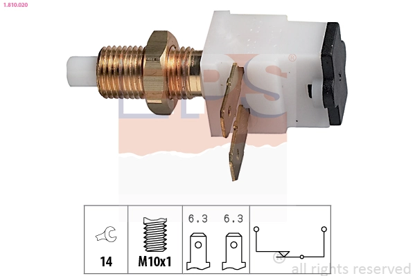 Comutator lumini frana