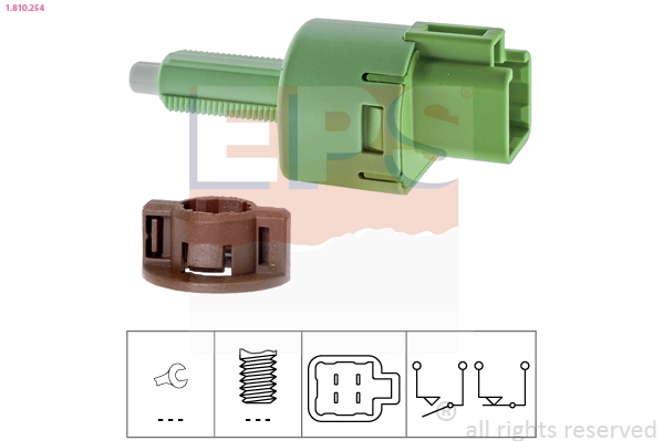 Comutator lumini frana