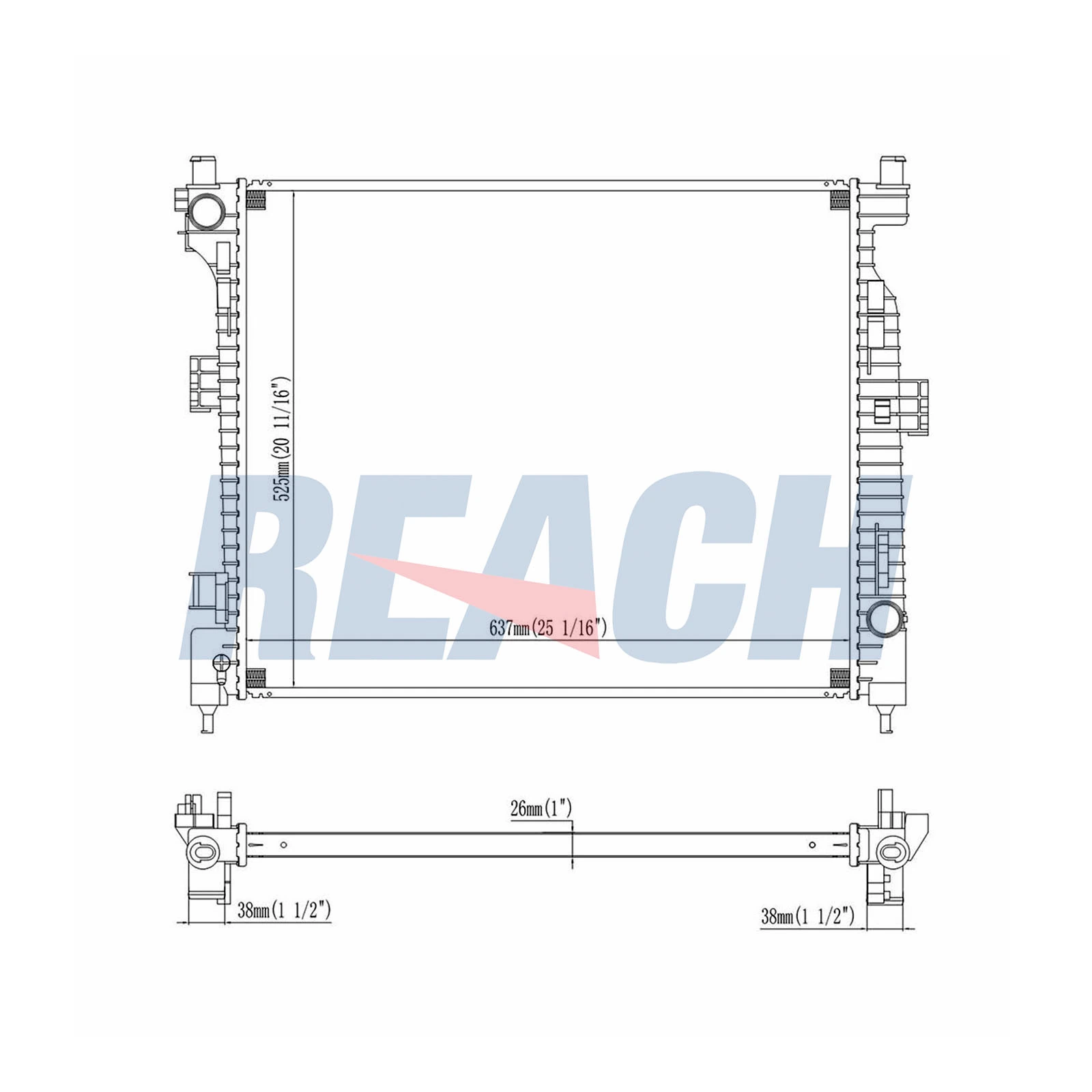 Radiator racire motor