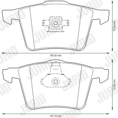 Set placute frana