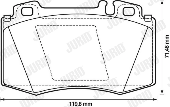 Set placute frana