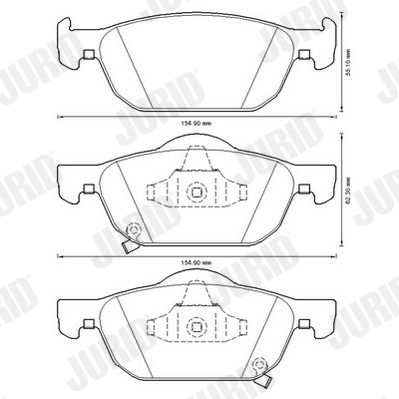 Set placute frana