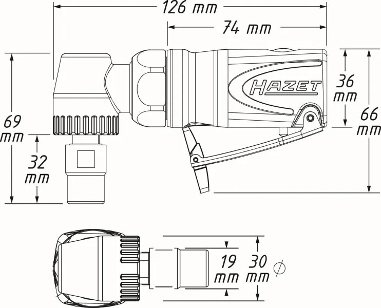 Polizor drept (aer comprimat)