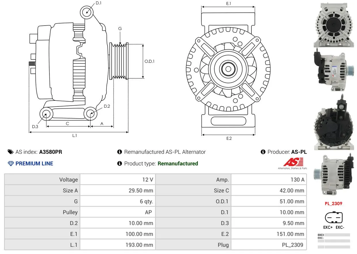 Generator / alternator