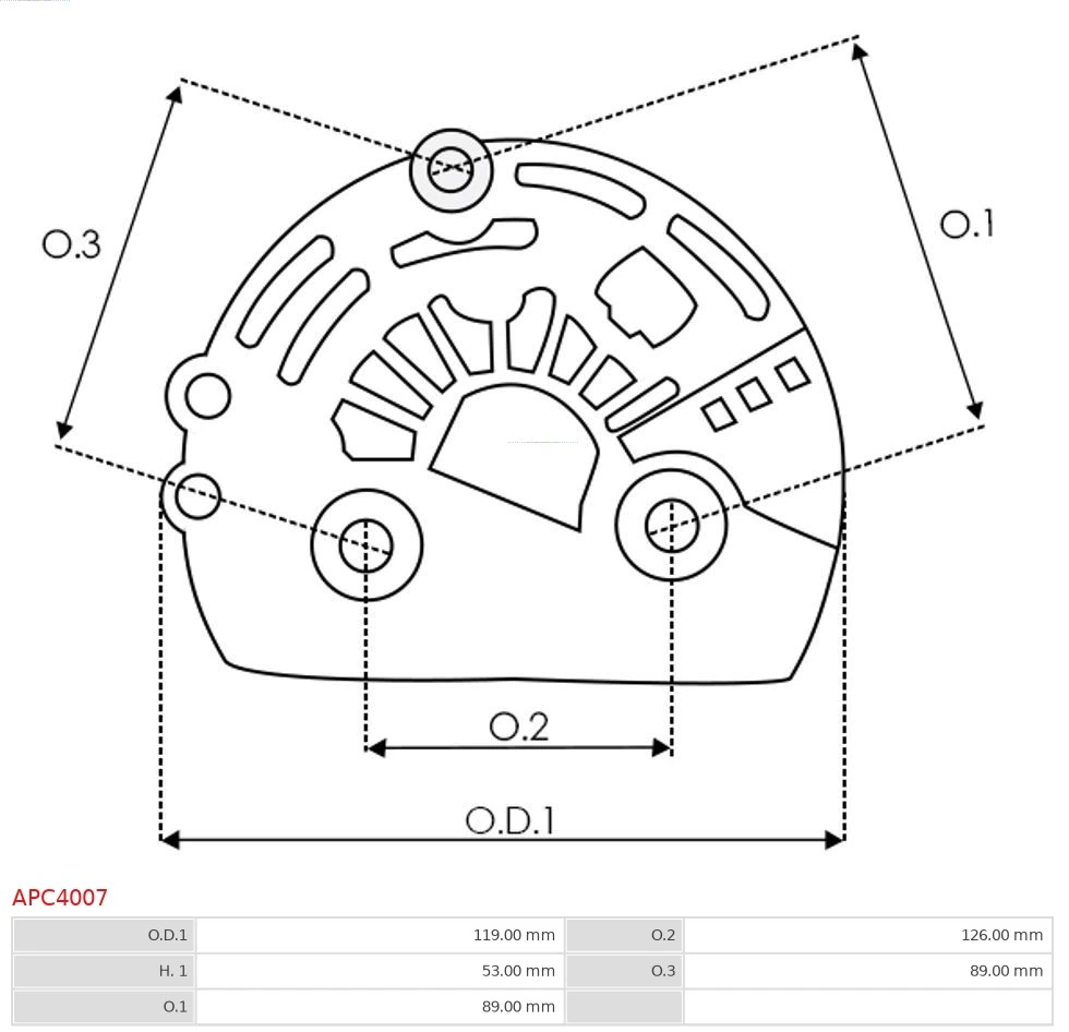 Capac protector, alternator