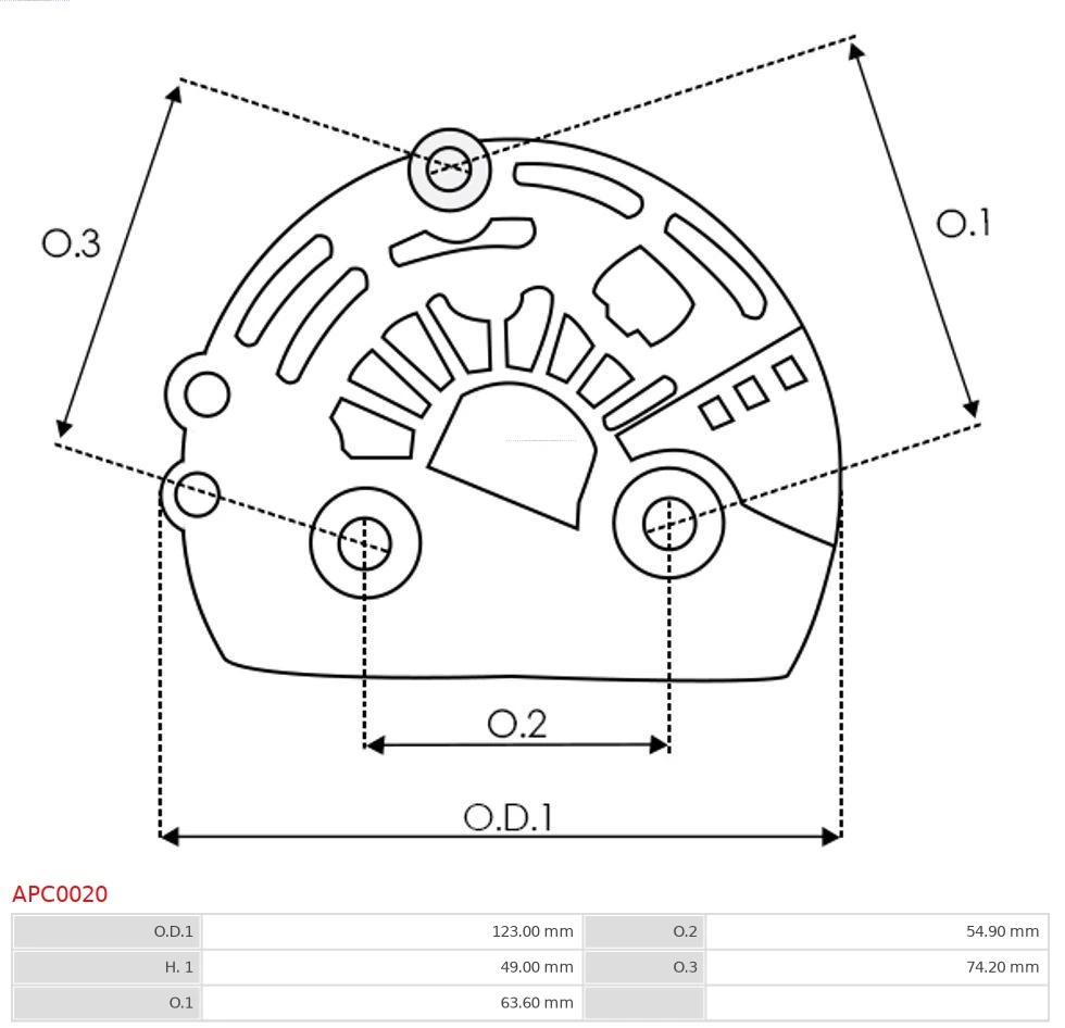 Capac protector alternator