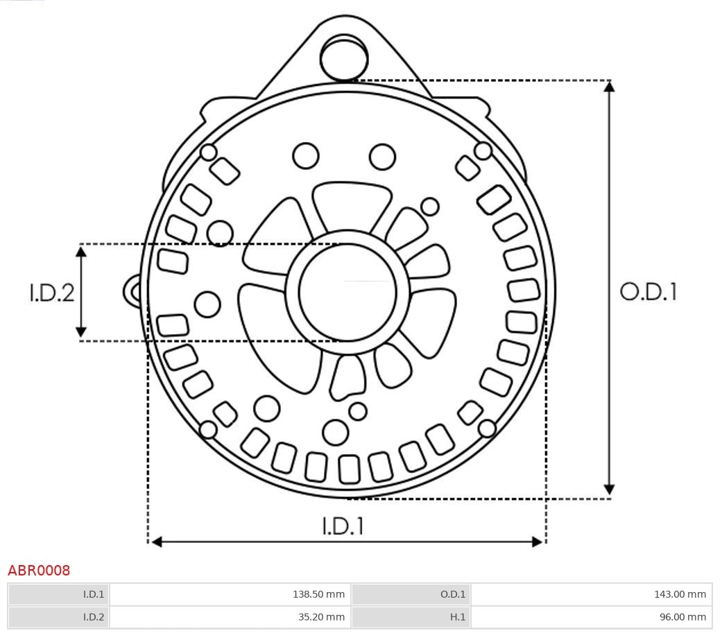 Capac protector alternator