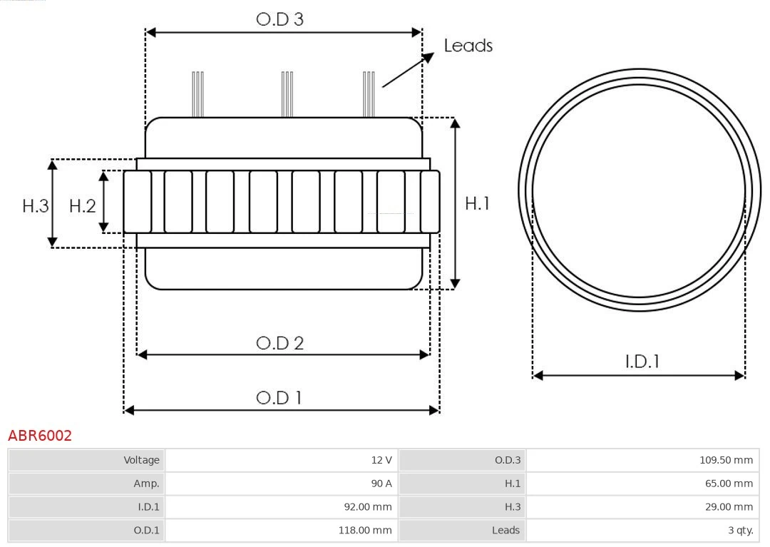 Capac protector alternator