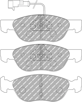 Set placute frana