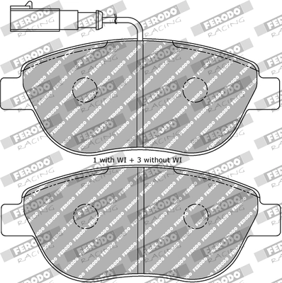 Set placute frana