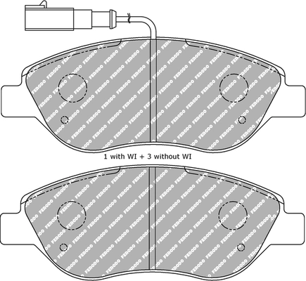 Set placute frana