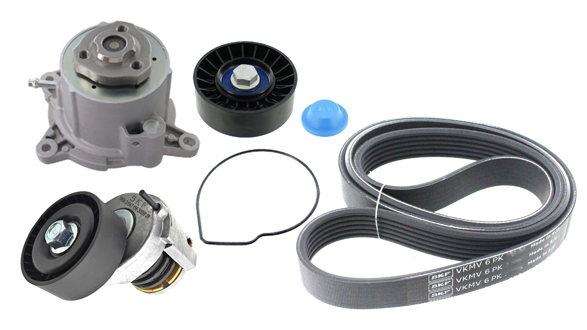 Set curea transmisie cu caneluri cu pompă