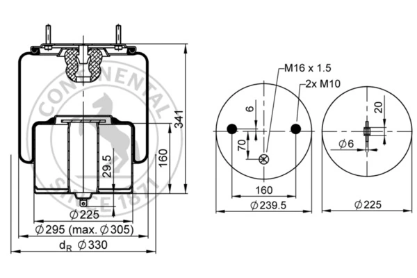 Burduf suspensie pneumatica