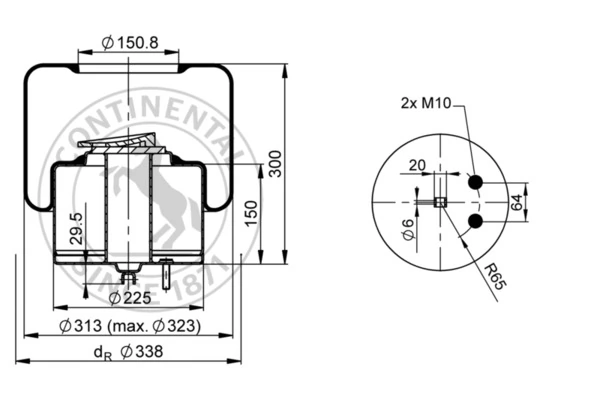 Burduf suspensie pneumatica