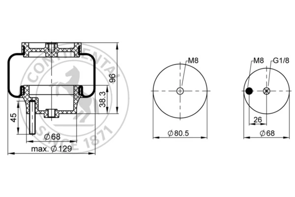 Burduf, suspensie pneumatica