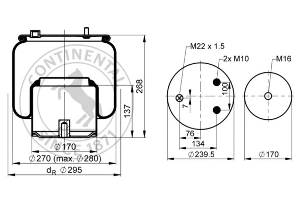 Burduf, suspensie pneumatica