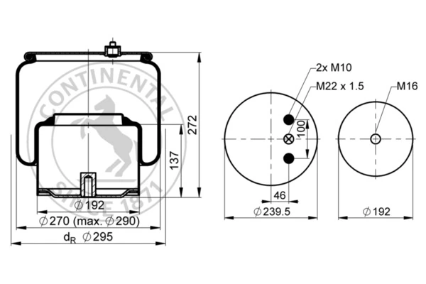 Burduf suspensie pneumatica