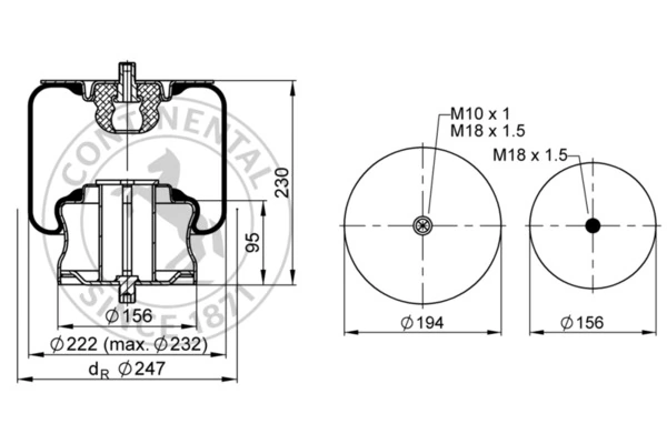 Burduf, suspensie pneumatica