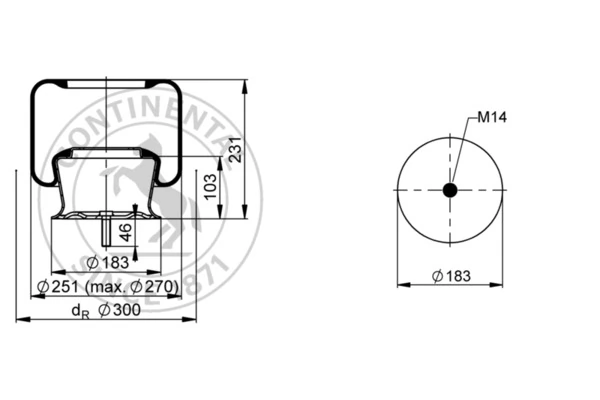 Burduf, suspensie pneumatica