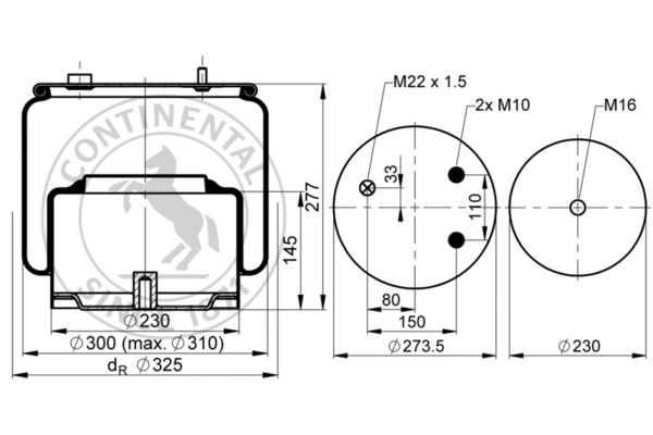 Burduf suspensie pneumatica