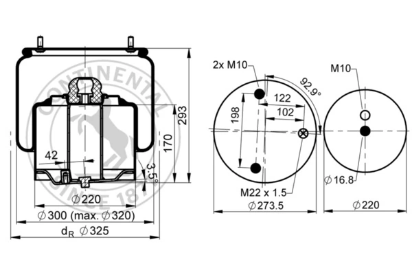 Burduf suspensie pneumatica