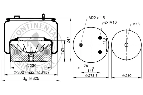 Burduf, suspensie pneumatica
